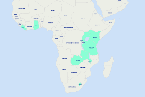 CLEAR-AA conducted MESAs in Liberia, Uganda, Kenya, Rwanda, Ghana, Zambia, Tanzania, Lesotho, and Malawi.